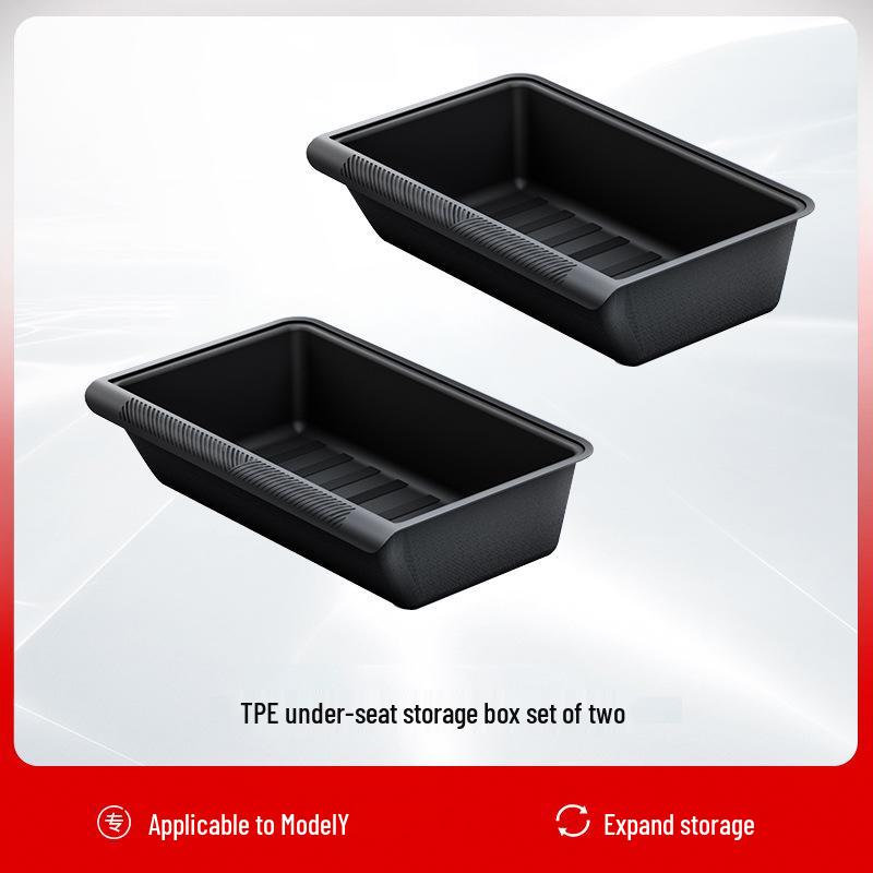 Tesla Model Y Rear Under-Seat Storage Box Upgrade
