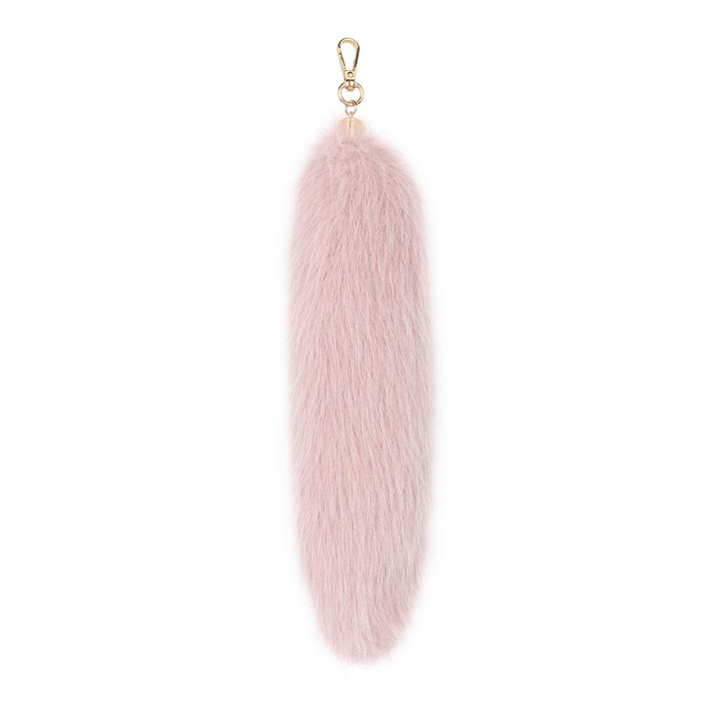 Long Hair Tail Hanging Keychain Bag Charms Plush Tail Keyring Fur Tails Pendant Women Ladies