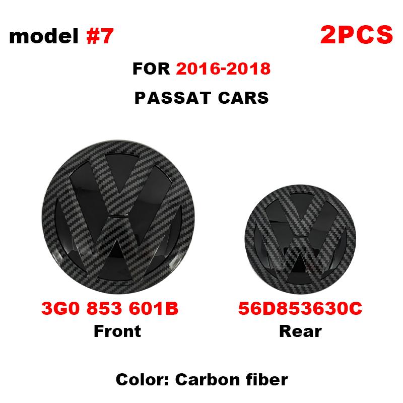 T25For Volkswagen VW Passat B8 2016 2017 2018 Logo Car Badge Hood Front Grille Rear Trunk Emblem Decoration Replacement Accessories