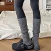 Breathable Hollow Calf Socks Knitted Mid Tube Socks New Stacked Long Tube Socks  Women Girls