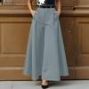 ZANZEA Женские повседневные однотонные свободные широкие брюки