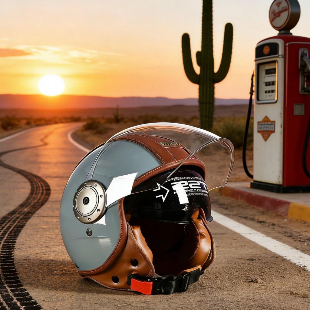 3C Certified vintage motorcycle helmet, retro helmet for men and women, motorcycle safety helmet, leather half helmet for electric vehicles