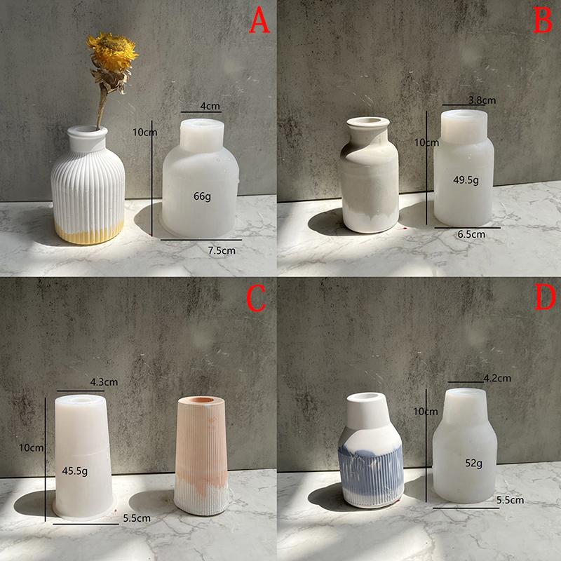 Домашние поделки Вазы для цветов Силиконовые формы DIY Эпоксидная штукатурка Бетонный цветочный горшок