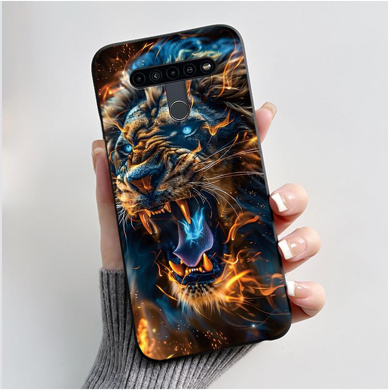 Чехол для LG K41S K51S LM-K410 LM-K510 Ультратонкий Тонкий Чехол Роскошный Милый Крутой Для Мальчиков Девочек Черный Матовый Мягкий Силиконовый Задняя Крышка