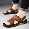 Men's sandals summer new non-slip beach shoes casual fashion soft-soled sandals men's dad shoes