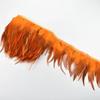 10Meters Saddle Pheasant Feathers Fringe for Clothes Ribbon Cock Feather Trim Flecos Tassel Needlework Decoration Sewing Decor