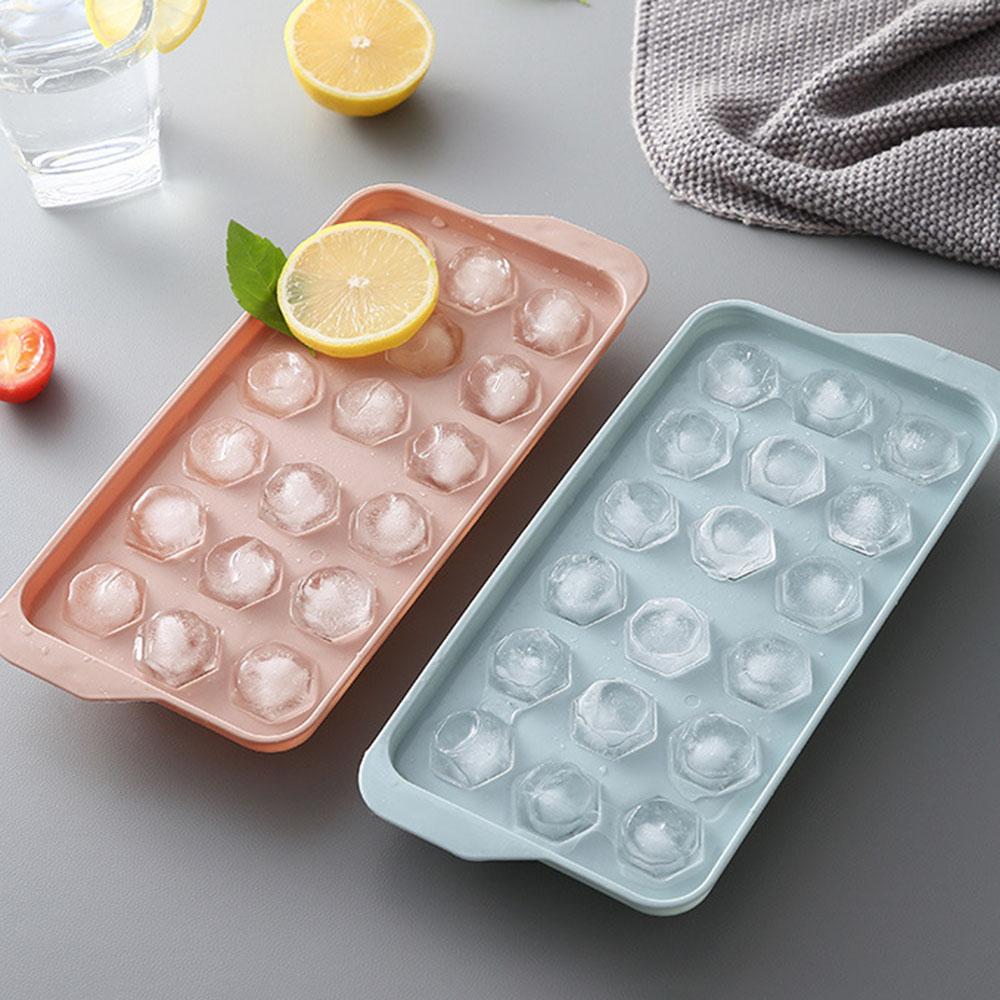 18/33 Cavity Ice Cube Trays Reusable Ice Cube Mold Ice Ball Maker Moldes with Removable Lids Kitchen Bar Accessories