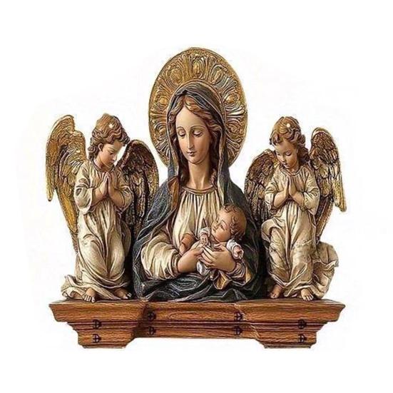 Деревянная христианская ключница 2D плоская Иисус Причастие Арт брелок-подставка с 4 крючками Религиозная настенная ключница для прихожей Домашний декор