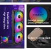 TEUCER AF-120 Водяное охлаждение 12см RGB вентилятор Радиатор процессора 120мм Радиатор жидкостного охлаждения для ПК для intel 2011/1700/155X AMD AM4 AM5
