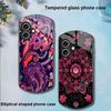 Красочный Цветочный Тотем Для Apple IPhone 16 11 13 15 14 Pro Max 12 Mini 7 8 Plus XR XS Чехол для телефона из закаленного стекла эллиптической формы