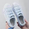 Sneakers Canvas Shoes for Women Fashion Solid Superstar Hook Loop Vulcanize Shoes