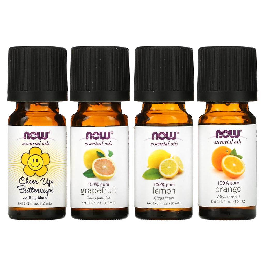 Solutions, Stepping Stones, Uplifting Essential Oil Kit, 4 Bottles, 10Ml (1.3Fl Oz) Each