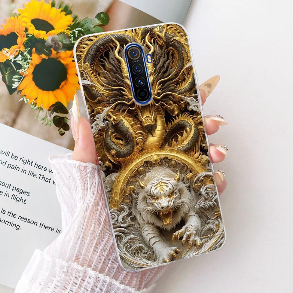 Clear For Realme X2Pro RMX1931 Casing For Realme X2 Pro Case Luxury Fashion Butterfly Funny Cute Painted Cover
