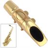 Gold Plated Metal Alto Professional Saxophone Mouthpiece 6 for Playing the Classical Music