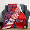 Name Custom Atlanta Braves Print Flannel Blanket High Quality Warm Comfortable Cover for All Seasons Perfect for Gifts Home Decor