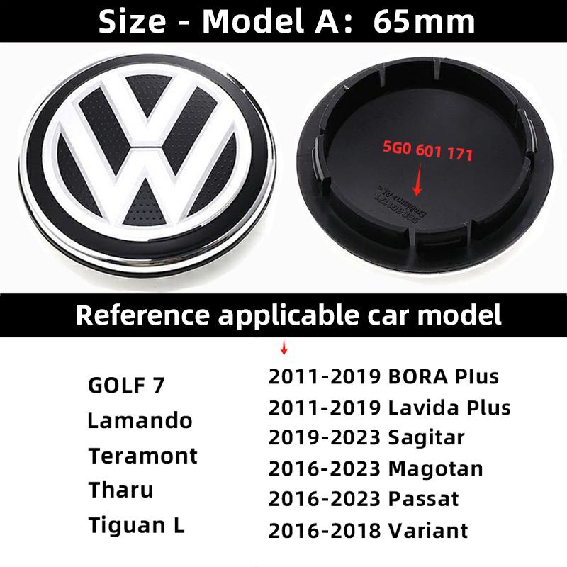 VW Polo Golf 4 5 Valve Stems Caps 4Pcs Volkswagen Wheel Center Cap Car Hub Cover Accessories For VW GTI Polo Golf Passat Tiguan Arteon Touareg Ta zs6