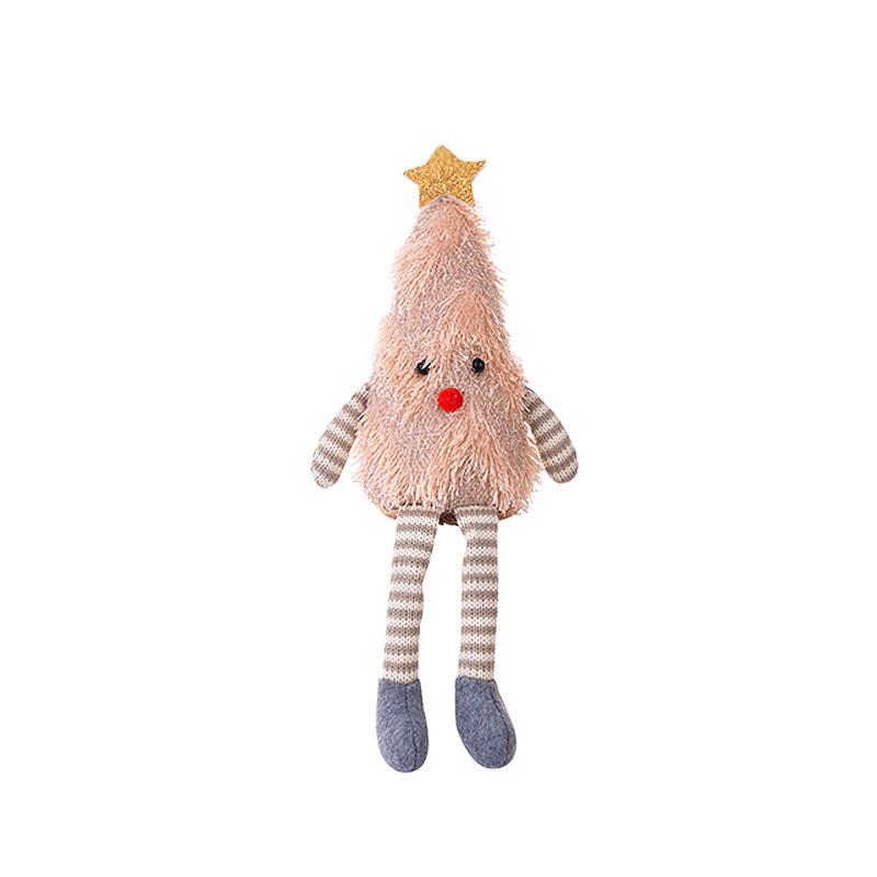 1PC Plush Cute Doll Ornament Home Christmas Tree Doll Christmas Decorations Long Leg Kids Gifts Table Decoration New Year 4 Colors