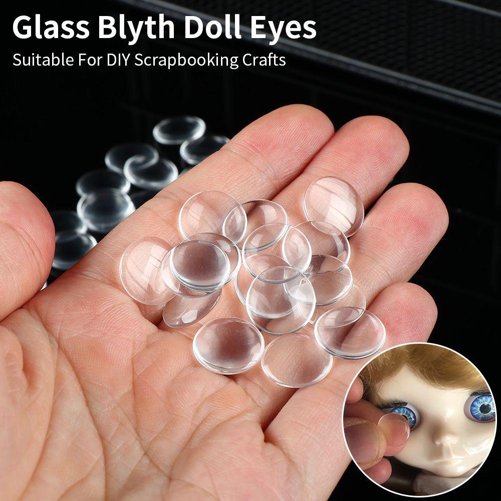 DIY 14mm Doll Eye Patch Glass Eye Chips Crafts Doll Glass Eyes Doll Eyeballs Accessories