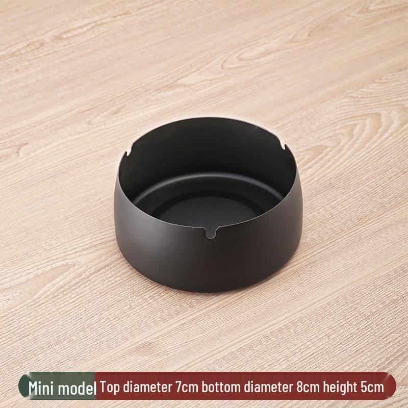 Stainless Steel Windproof Ashtray - Durable, Stylish, and Large for Bars, Cafes, and Hotels