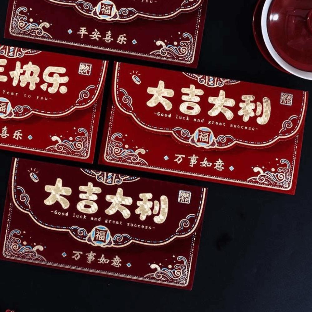Art Paper Lucky Money Envelopes Hot Gold Money Envelope Creative Red Packet  Lunar Year