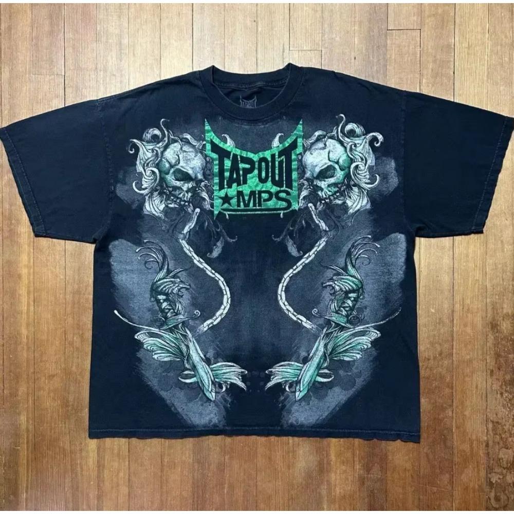 Уличный стиль женские топы с коротким рукавом лето ретро готический стиль высокий дизайн гербовый сбор Y2k панк стиль корейская мода