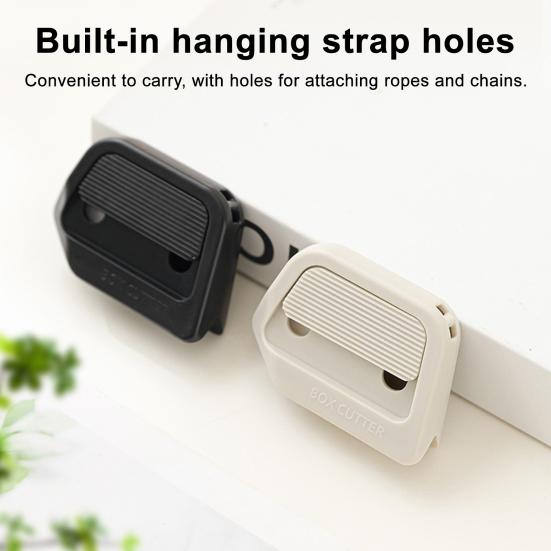 2Pcs Mini Magnetic Unboxing Cutter with Safety Ceramic Blades Auto-Retract Grooves Box Opener for Cardboard Crafts Portable Package Opener