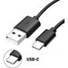[Compatible Samsung Galaxy NOTE 8 - NOTE 9] Cable Type USB-C Charger Black Micro USB Port 1 Meter [Phonillico®]