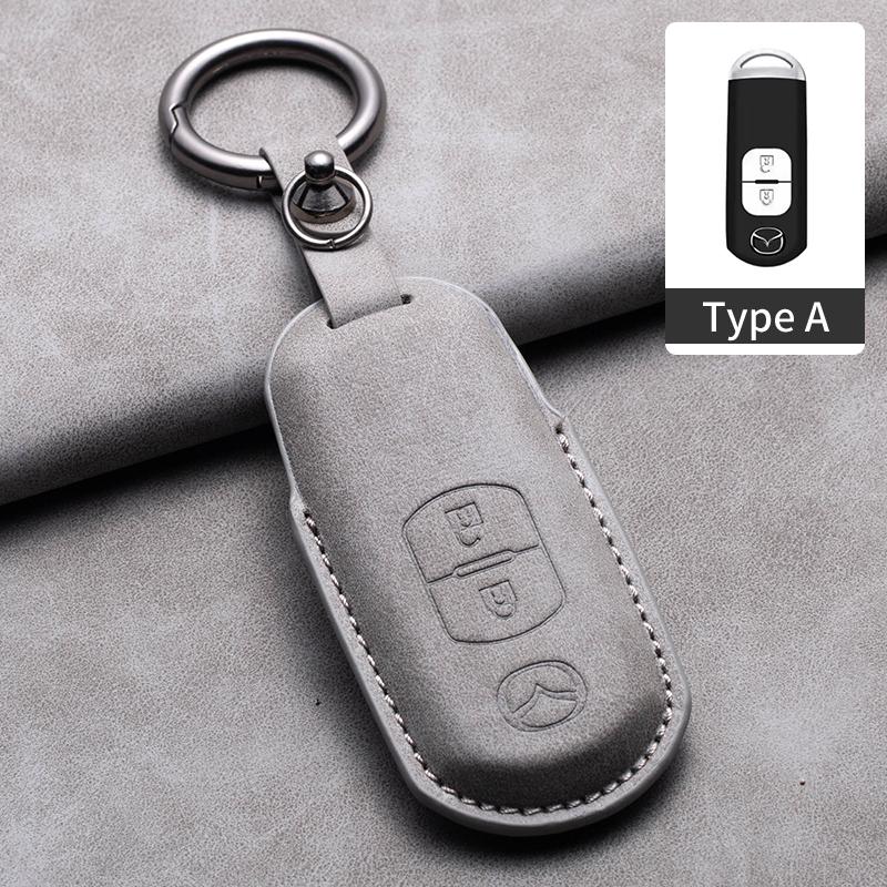 Sheepskin 2/3 Buttons Car Remote Key Case For Mazda 2 3 6 Atenza Axela Demio CX-5 CX5 CX-3 CX7 CX-9 2015 2016 2017 2018 2019