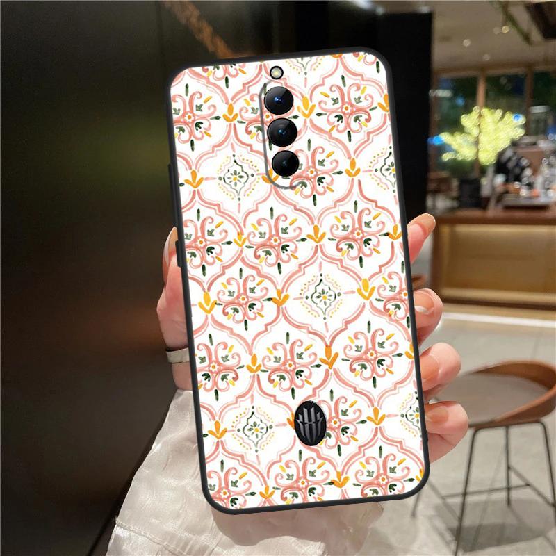Чехол с марокканским узором для ZTE Nubia Red Magic 11 10 8 8S 9 9S 10S Pro Plus 6 7 6S 7S Для RedMagic 10 Air Чехол