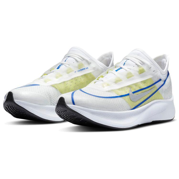 Nike Zoom Fly 3 Женские кроссовки White Silver Blue Lime Racer-Blue Cyber ​​Metallic-Silver AT8241-104