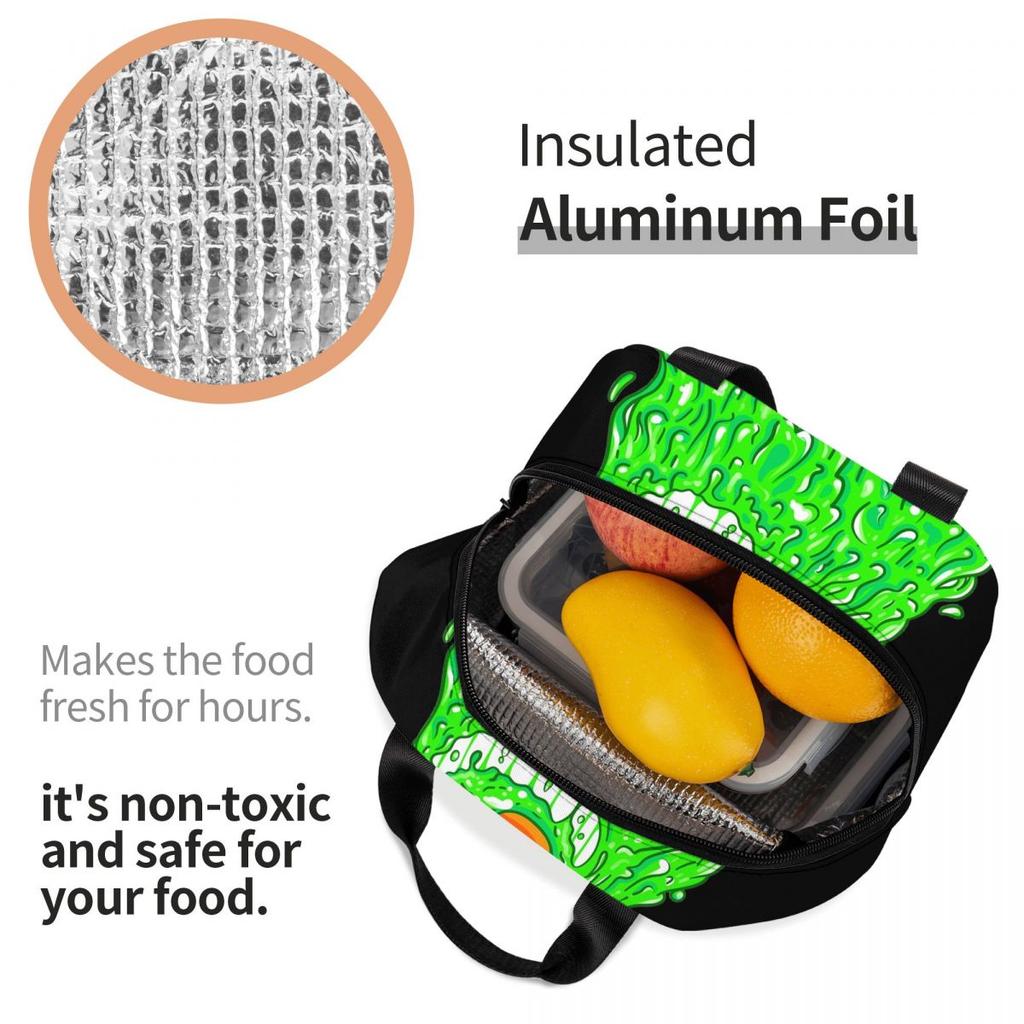 Feid Ferxxo Logo Insulated Lunch Bag for Women Kids Portable Food Boxes Thermal Lunch Box Tote