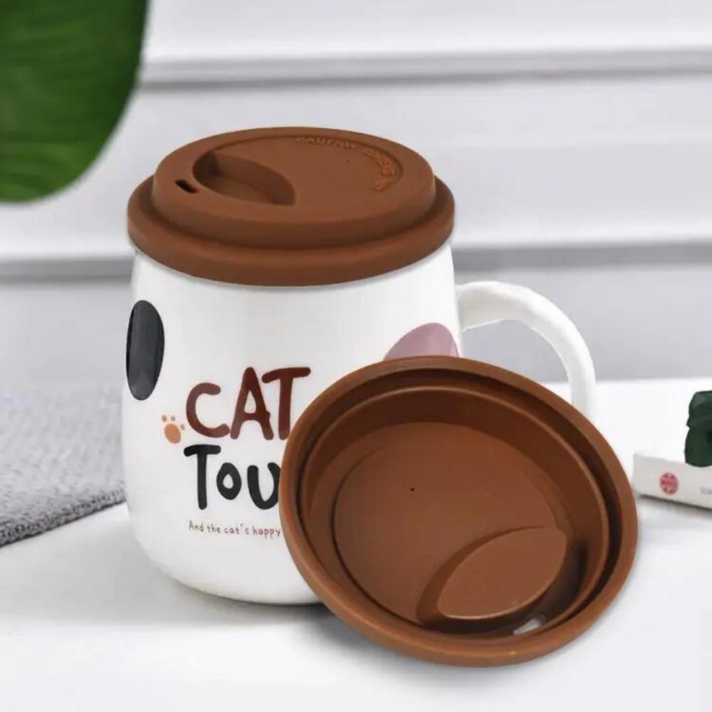 9cm Silicone Cup Lid Universal Fresh Cover Drinkware Accessories Coffee Mug Lids Milk Tea