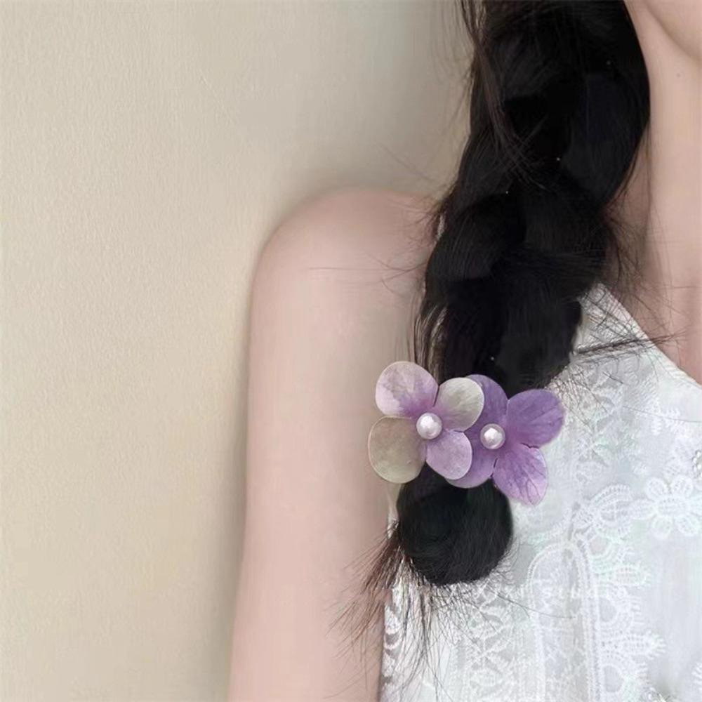 Orchid Flower Flower Hair Clip Pearl Bohemia Headwears New Orchid Hairpin  Girl