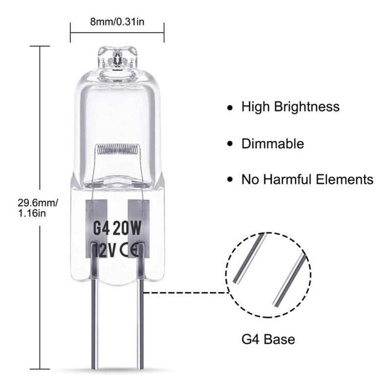 12 В 20 Вт 10 Вт лампочка для освещения микроволновой печи светодиодные лампочки с 2-контактным разъемом для замены старых
