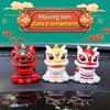 Новогоднее украшение в виде танцующего льва 2025 года, китайский праздник весны, настольные талисманы, украшения, декор салона автомобиля, новогодние подарки