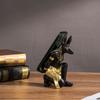 Экзотическая винная полка в египетском стиле со статуэтками Бастет и Анубиса, боги Древнего Египта, полимерная, декор для кухни для ценителей вина