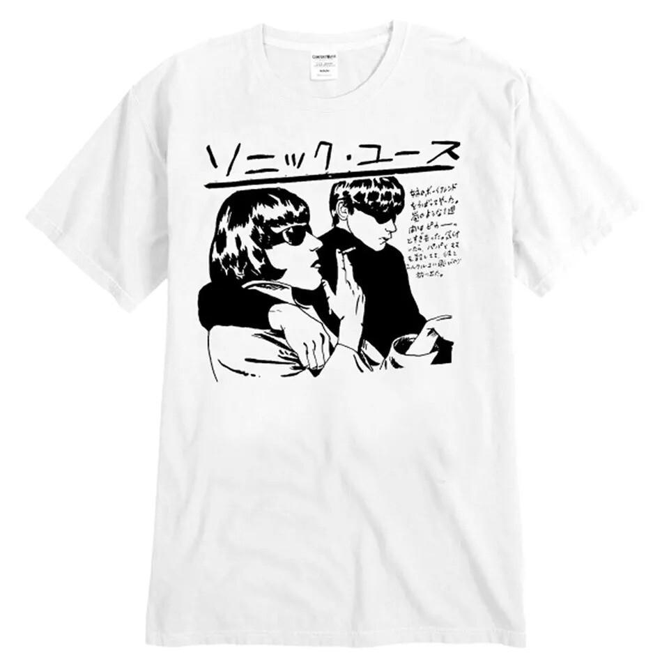 Мужская футболка Sonic Youth Japanese White Goo Белая