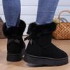 Fashion Winter Boots Fur Women's Snow Boots Low-top Warm Fur Shoes Fashion Women's Winter Short Boots Super Mini Outer Wear Non-slip