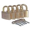 PLASTIMO Marine Padlock Set of 5 Key 17582B (Padlock Rust-proof Brass) (Same Release) Q5W-KAZ-175-82A