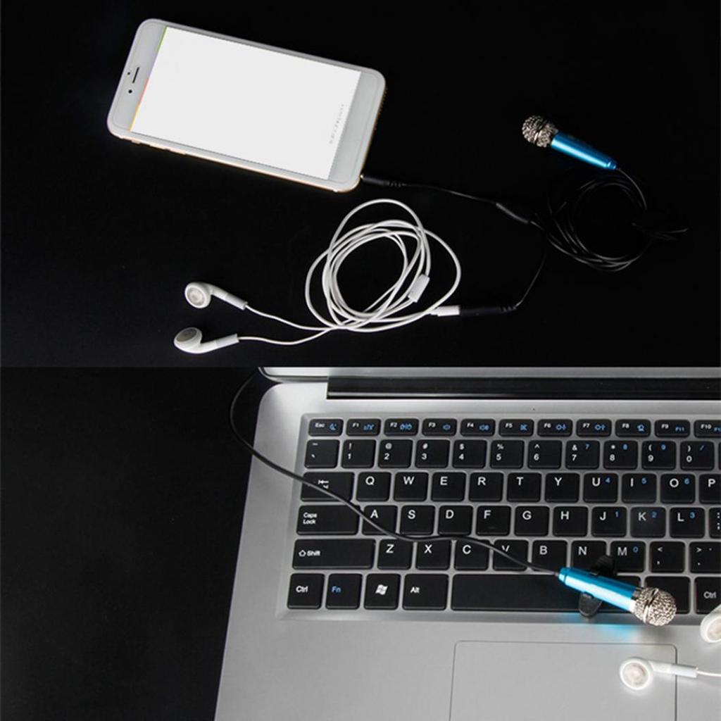 Мини-конденсаторный микрофон 3,5 мм для телефона, караоке-микрофона с подставкой для iPhone Android