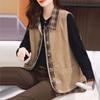 Stylish European Style Autumn and Winter Ladies Velvet Vest Coat Warm Corduroy Jacket