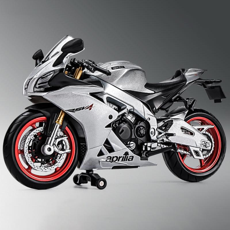 1/12 Aprilia RSV4 RR1000 Литой из сплава Модель мотоцикла Игрушечная машина Коллекция Автобайк Амортизатор Внедорожник Мотоцикл Игрушка Подарок