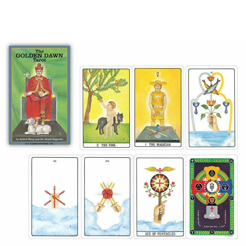 Таро Золотой Зари 78 набор гадальных карт колода Oracle Card семейная вечеринка игральные карты настольная игра