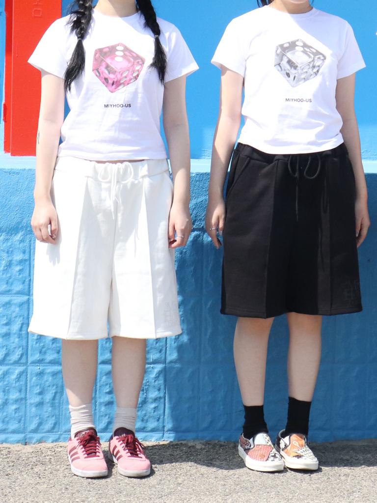 MIYHOO Logo Shorts (White)