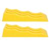 1 Pair RV Leveling Ramps 3 Stage Yellow Trailer Camper Wheel Chocks for Stabilizing Uneven Ground an