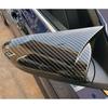 For Hyundai i20 i20N BAYON     ABS Carbon Black Side Door Rearview Mirror Cover Trims Sticker Car Accessories