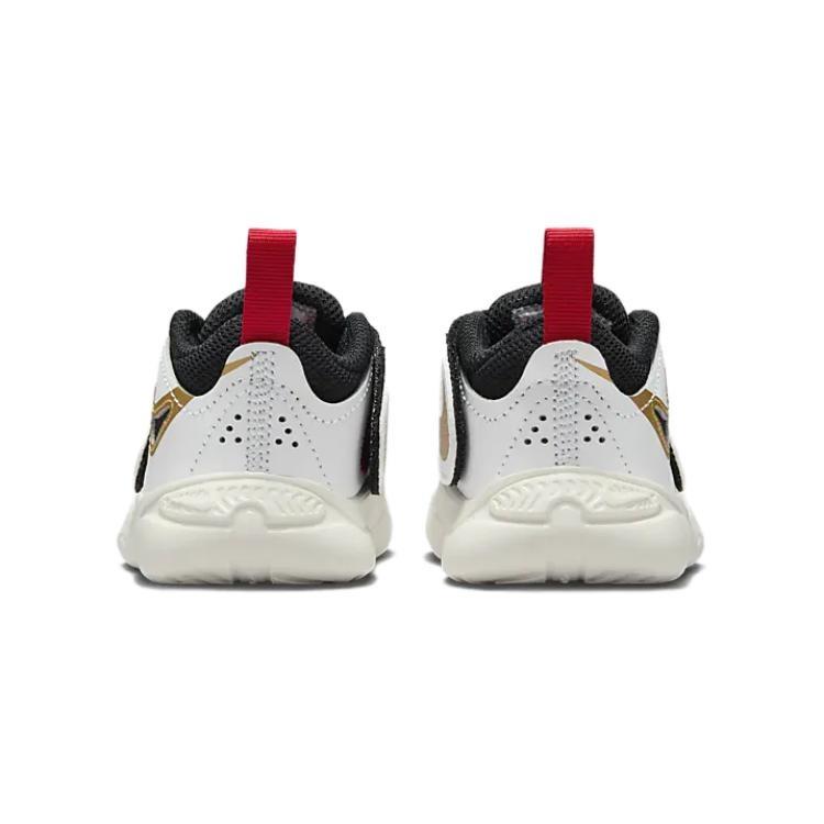 (TD) Nike Team Hustle D 11 'White Metallic Gold University Red Black' Baby DV8995-104