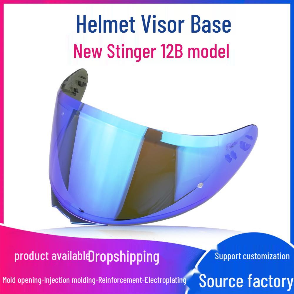 V12 Thunder 3 Stinger Motorcycle Helmet Lens - Compatible with New & Old Models, Day & Night Use