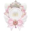 Rosette for Tin Badges Ita Rosette Deco Ita Bag Oshikatsu Oshi Goods Cat Tin Badge Case 57mm 76mm [efShop] [Cat Ears] (Pink, Drop)