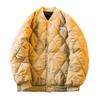 Men's Bomber Jacket Quilted Varsity Baseball Jacket Winter Warm Padded Coat Casual Loose Fit Outwear for Daily Street Work